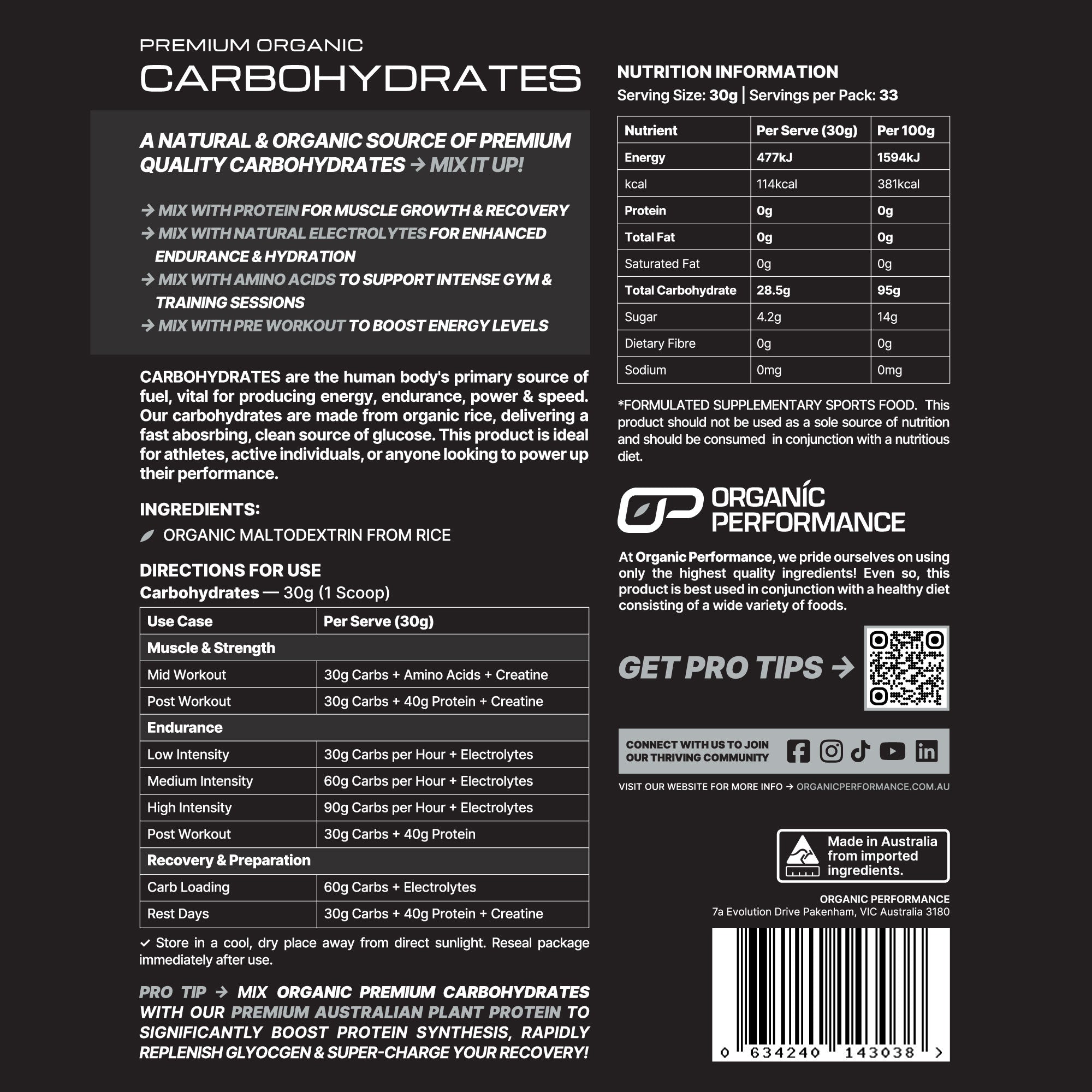 Carbohydrates - 1kg
