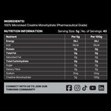 Creatine Monohydrate - 200g